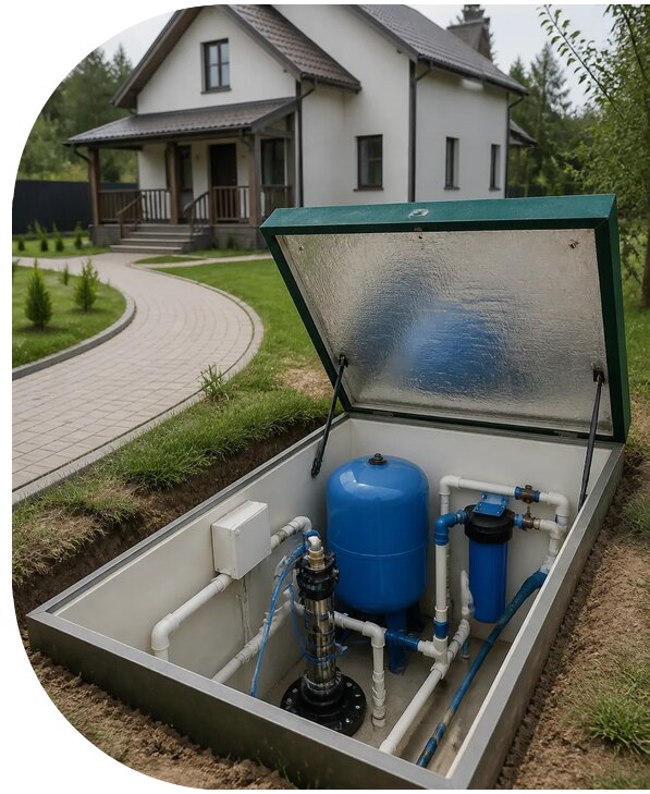 Автономное водоснабжение дома в Апшеронске от 153720 р. | АПаруса-Пшр